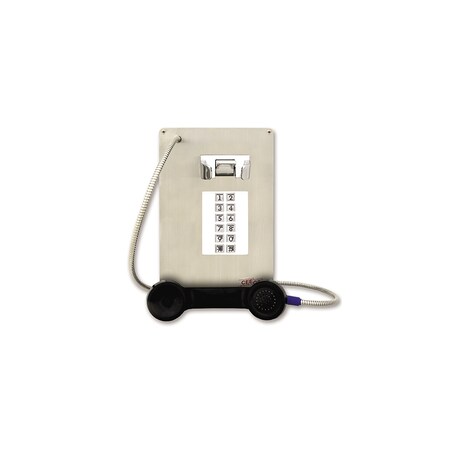 Ceeco AUTO DIAL TELEPHONE W/KEYPAD, VANDAL, STEEL, SPEED DIAL, FLUSH SSP-313-E
